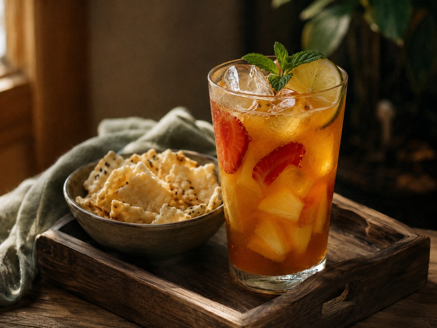Memadukan Minuman Dingin dengan Camilan Gurih